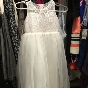 Girls white dress
